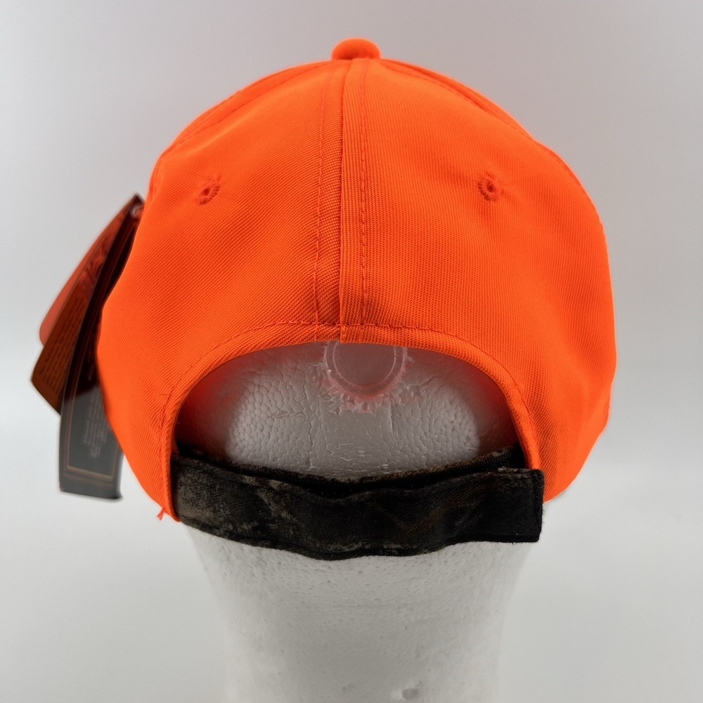 Team‎ Realtree Strapback Hat Neon Orange / Camo Hunting New NWT - Picture 4 of 10
